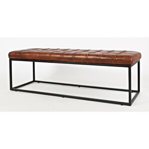 Pearson Genuine Leather Bench & Reviews | Joss & Main